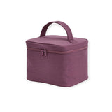 Baggu large cosmetic case in wild plum with top zipper and carry handle