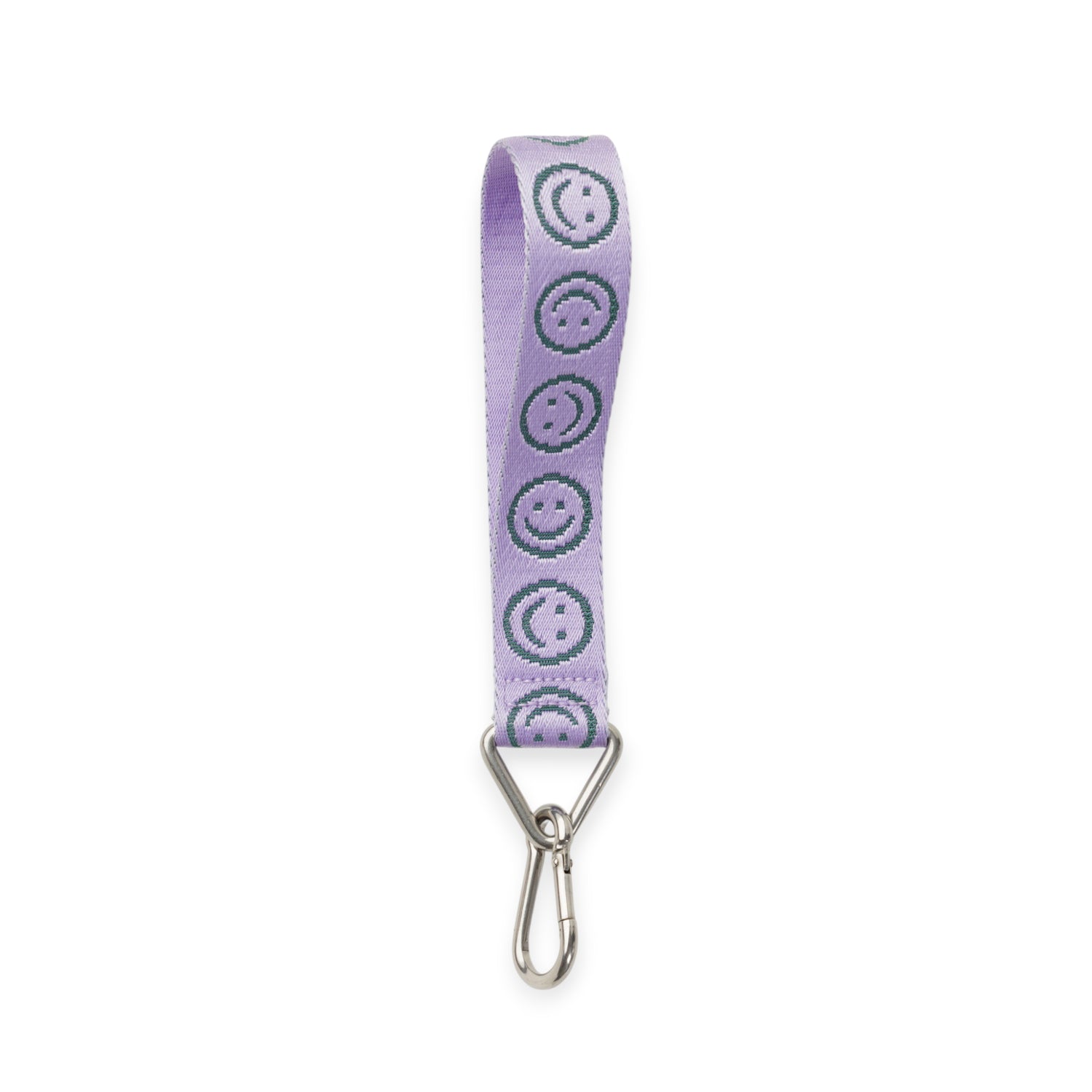 Baggu Logo Keychain - Lilac Happy