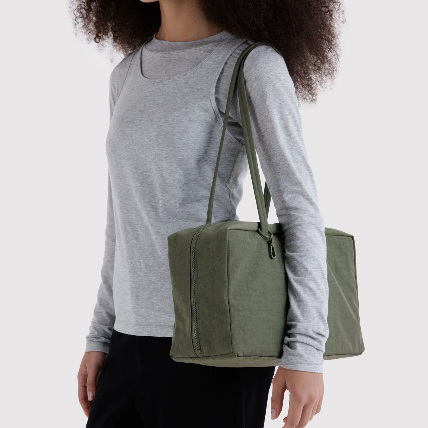 Baggu Medium Nylon Bowler Bag - Caper