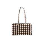 Baggu Medium Nylon Bowler Bag - Blurred Gingham