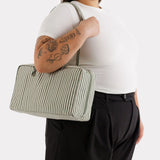 Baggu Medium Nylon Bowler Bag - Sage Stripe