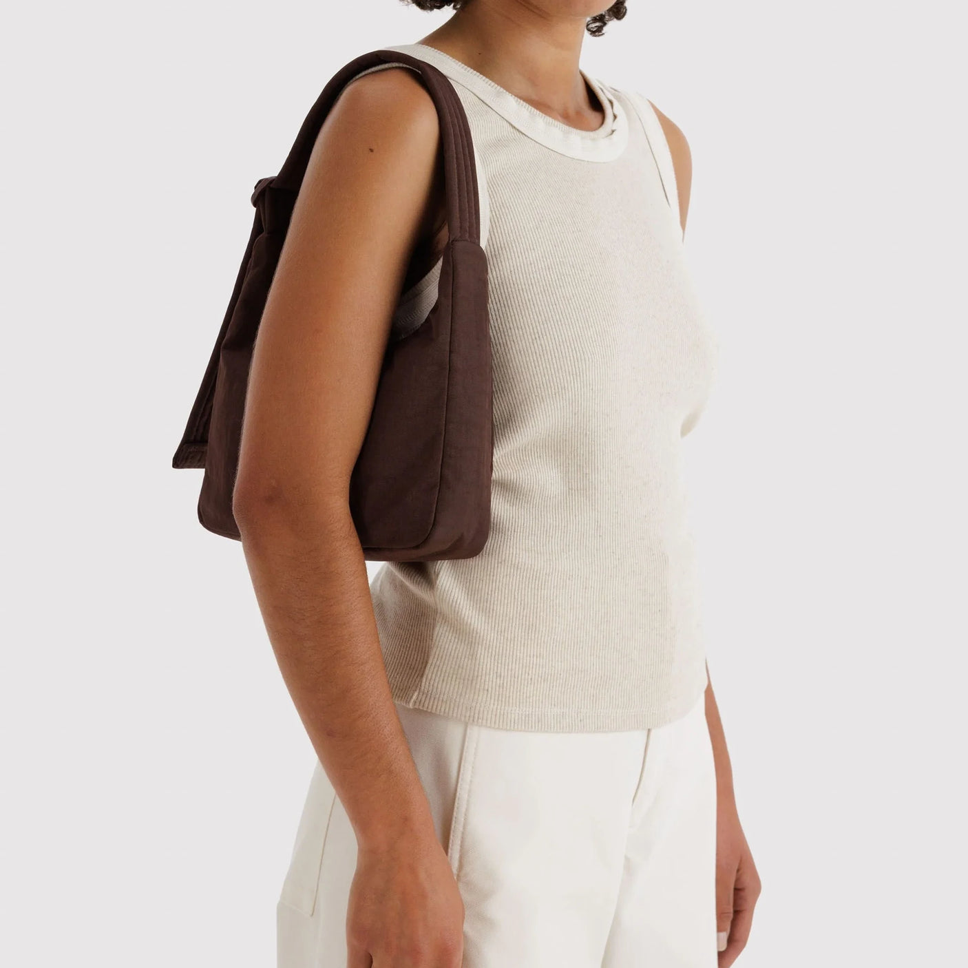 Baggu Mini Nylon Shoulder Bag - Coffee
