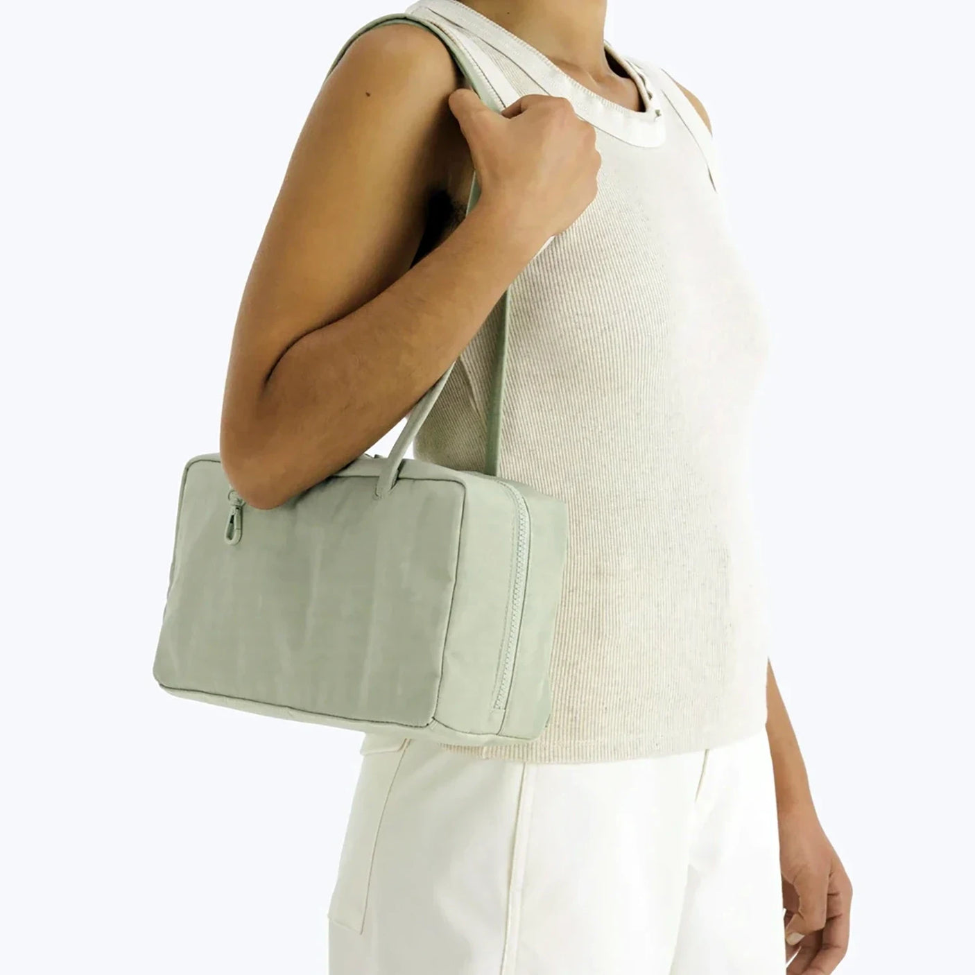 Baggu Nylon Bowler Bag - Celadon