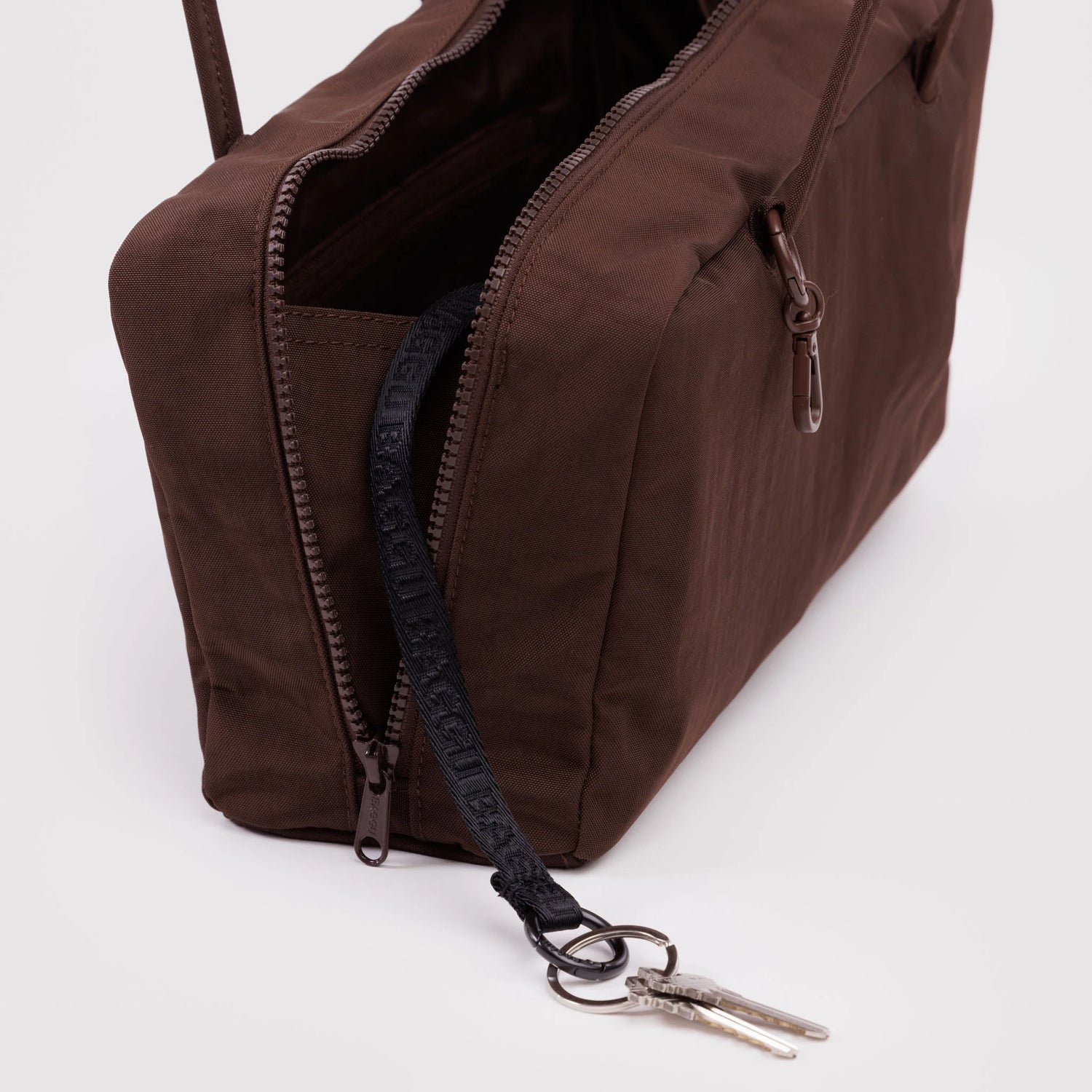 Baggu Nylon Bowler Bag - Coffee