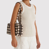 Baggu Nylon Bowler Bag - Blurred Gingham