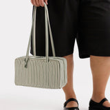 Baggu Nylon Bowler Bag - Sage Stripe