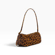 Leopard-print nylon loaf bag with top handle