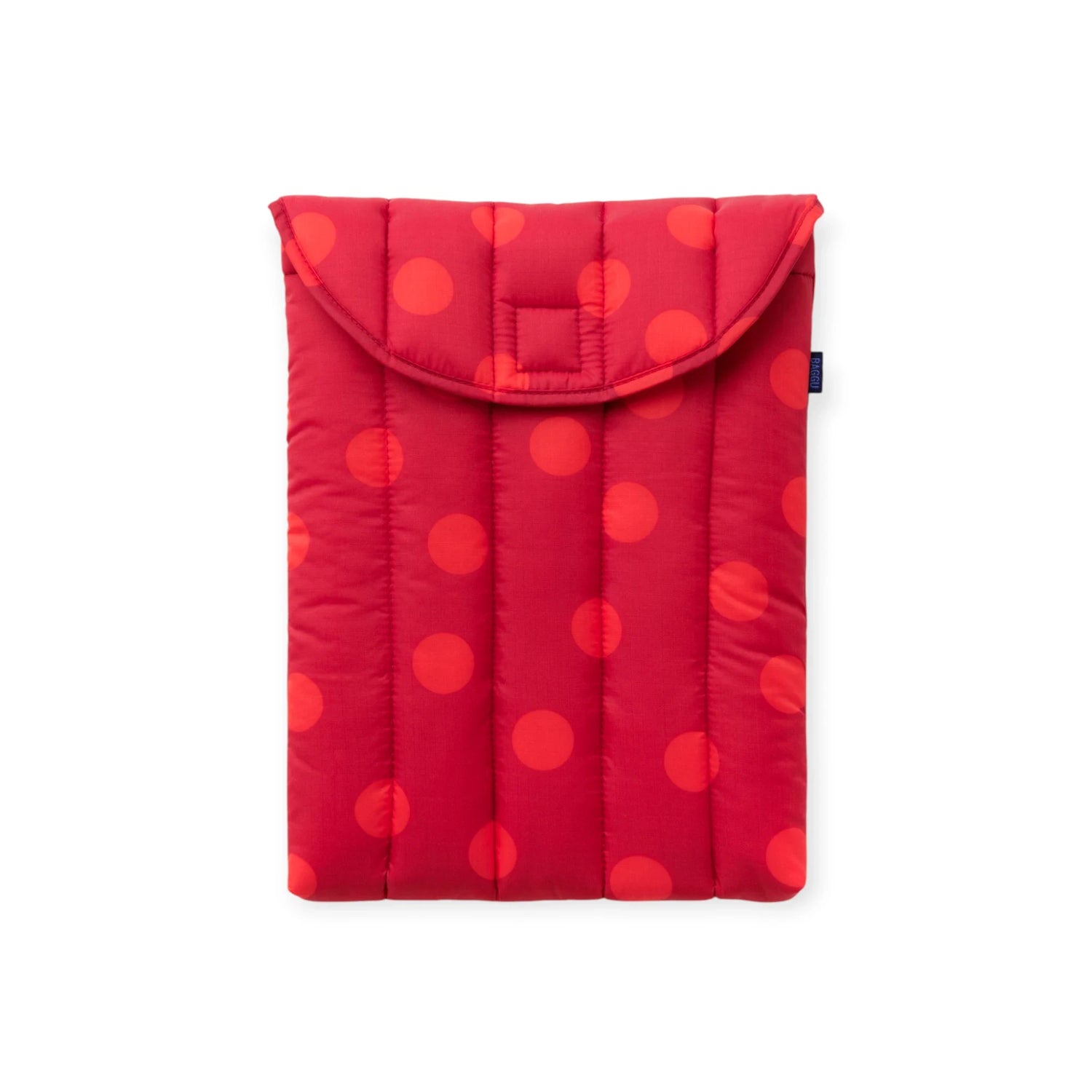Baggu Puffy Laptop Case 13-14" - Red Polka Dot
