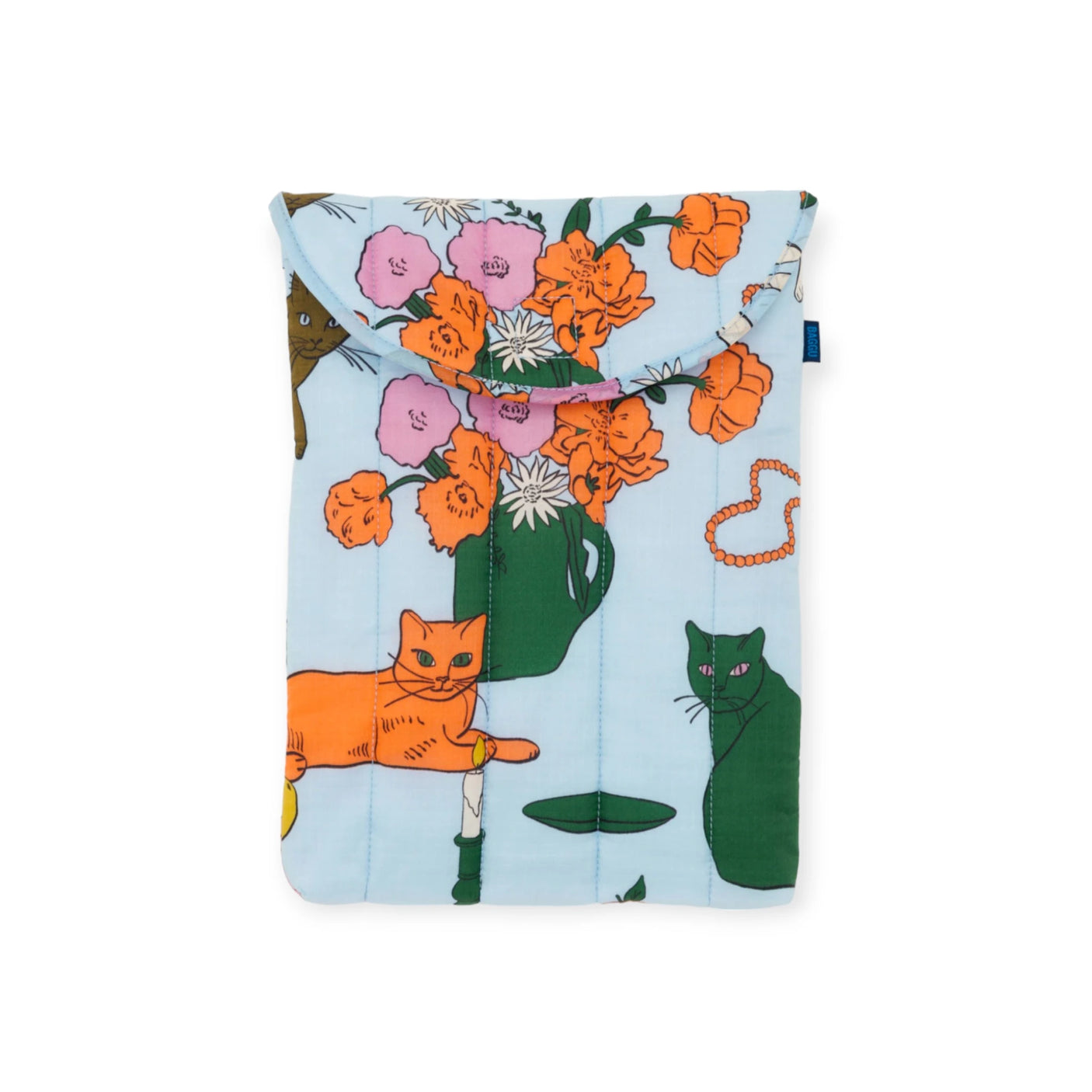 Baggu Puffy Laptop Sleeve 13"/14" - Table Cats