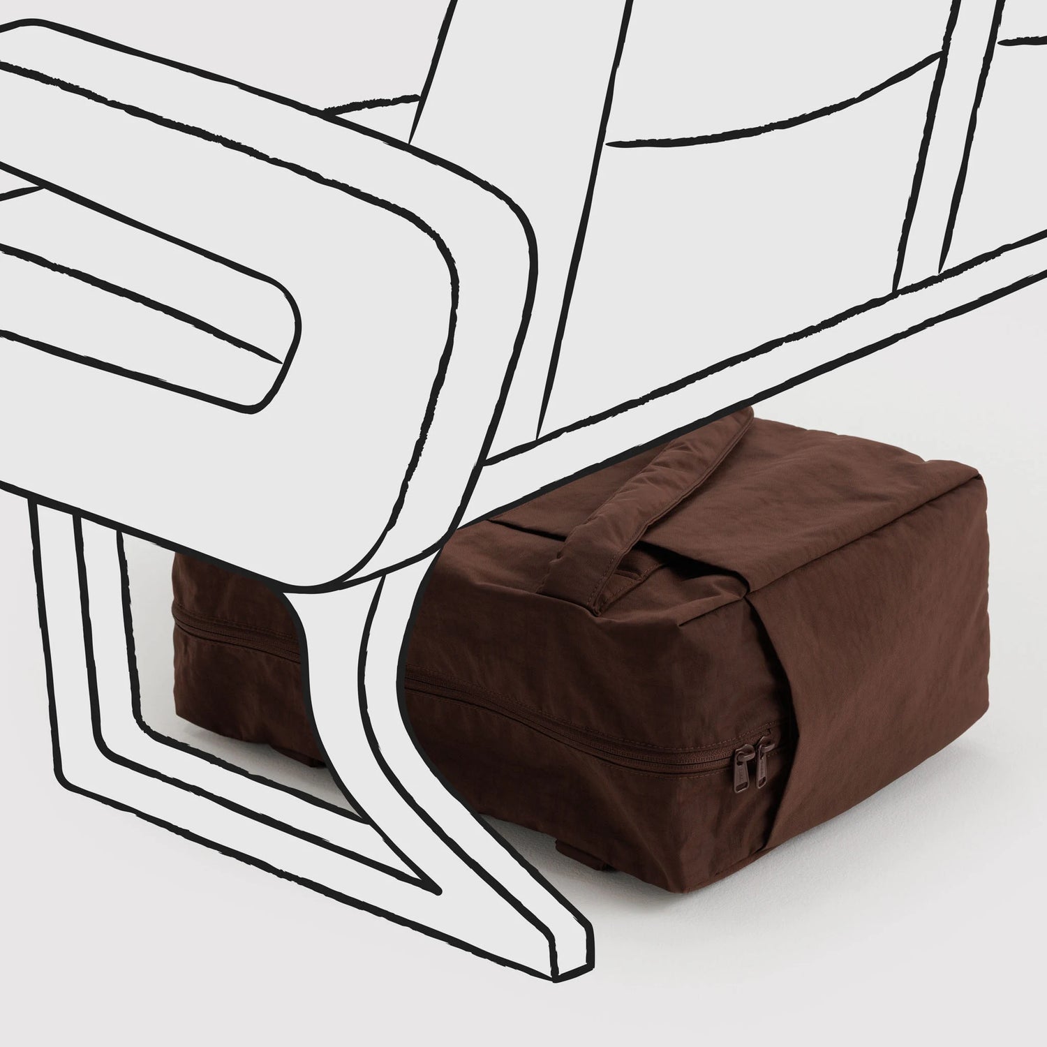 Baggu Small Cloud Carry-on - Coffee