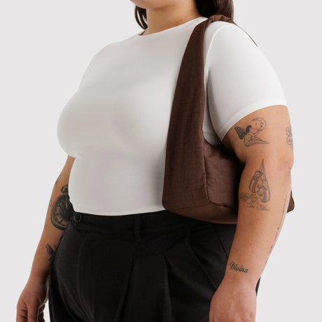 Baggu Small Nylon Meringue Bag - Coffee