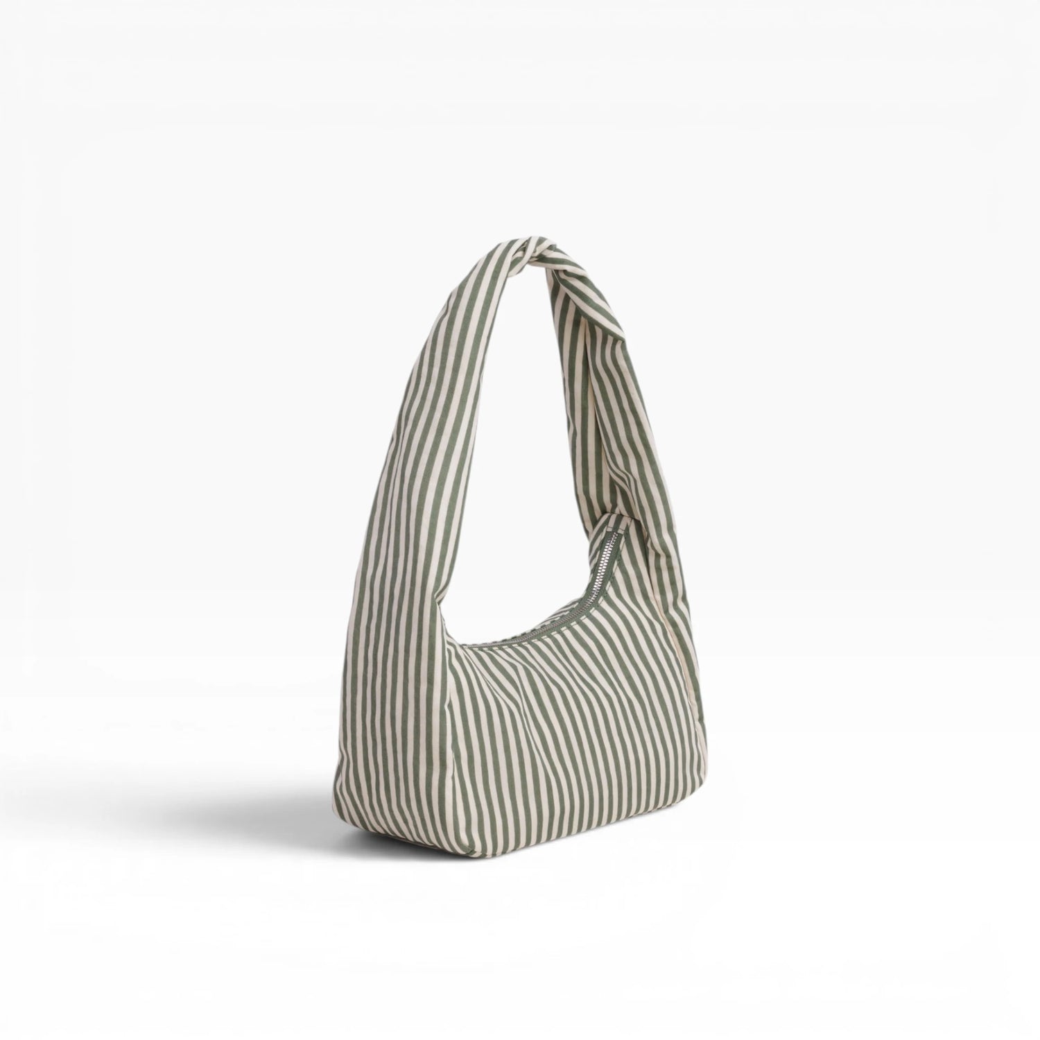 Baggu Small Nylon Meringue Bag - Sage Stripe