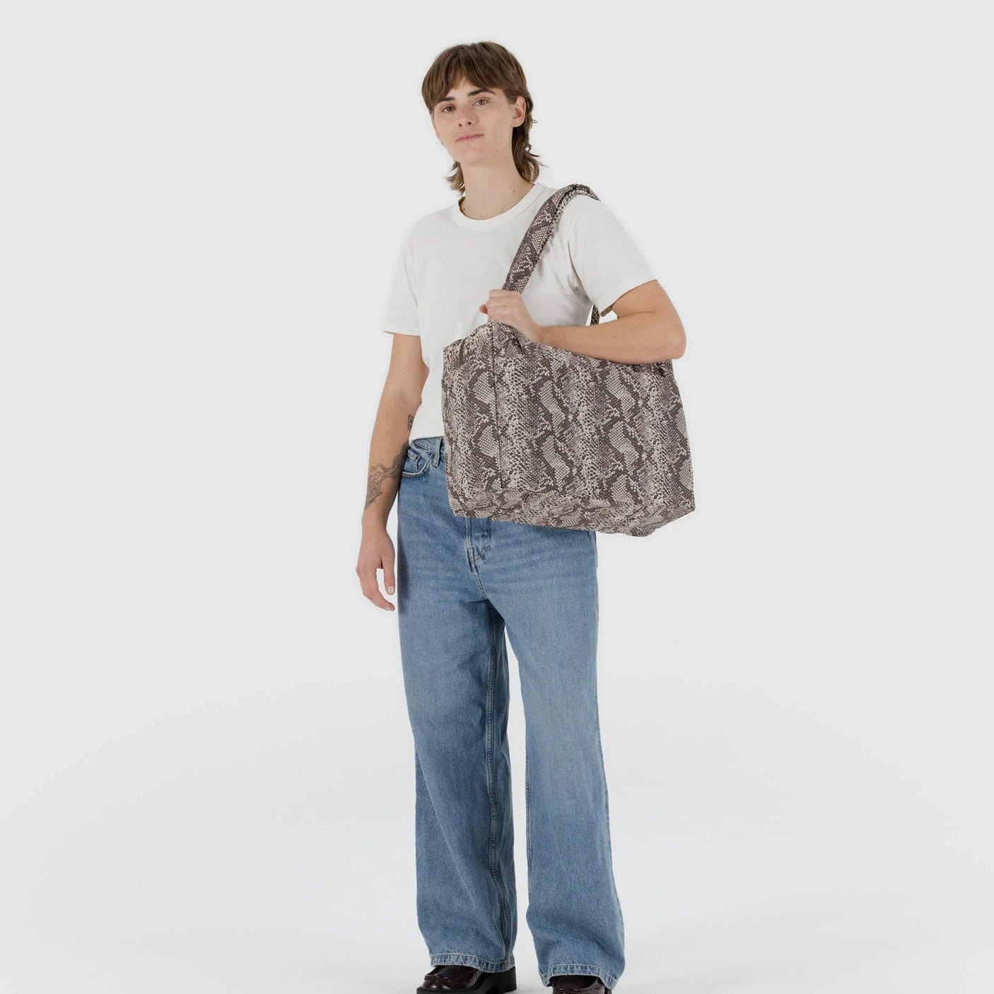 Baggu Small Cloud Carry-on - Snakeskin