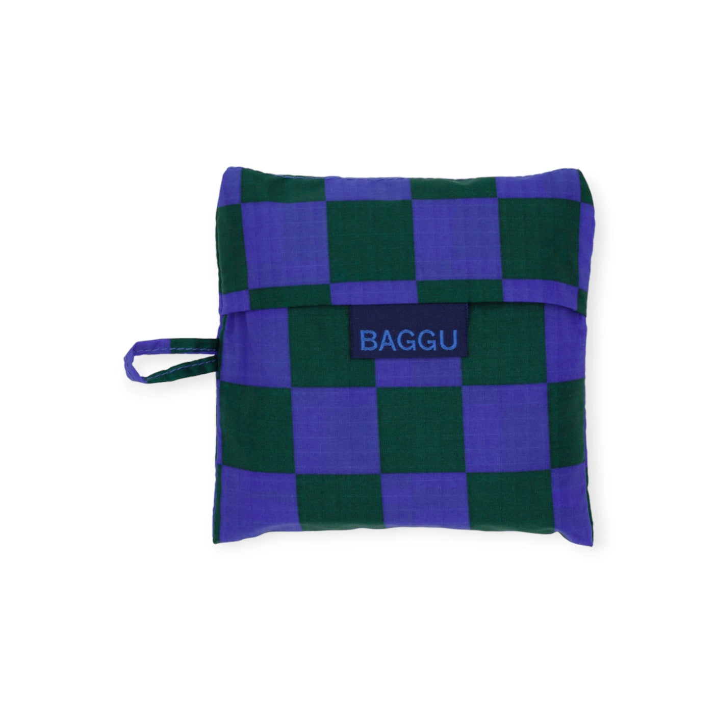 Baggu Standard Reusable Bag - Iris Green Check