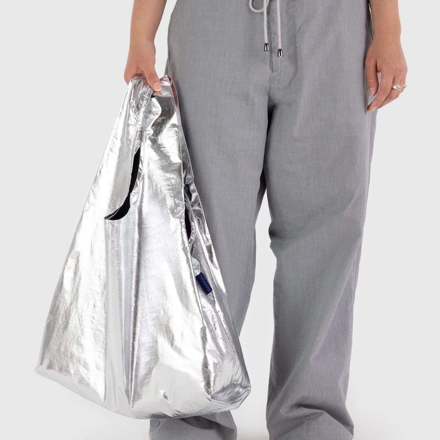 Baggu Standard Reusable Bag - Metallic Silver – Blink Box