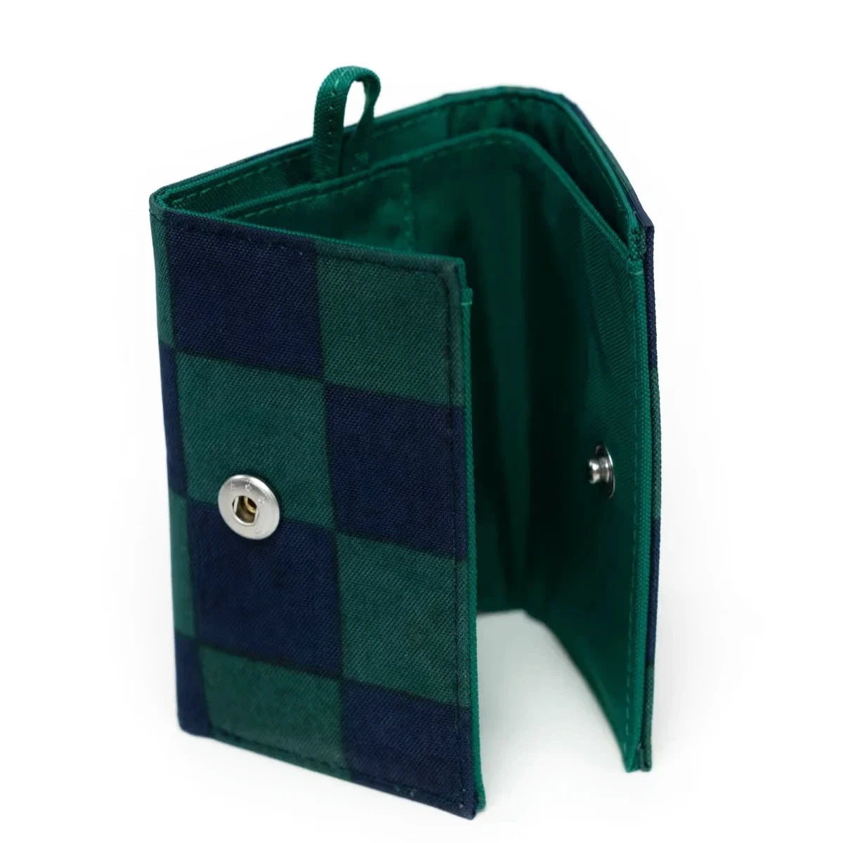 Baggu Snap Wallet - Green Check