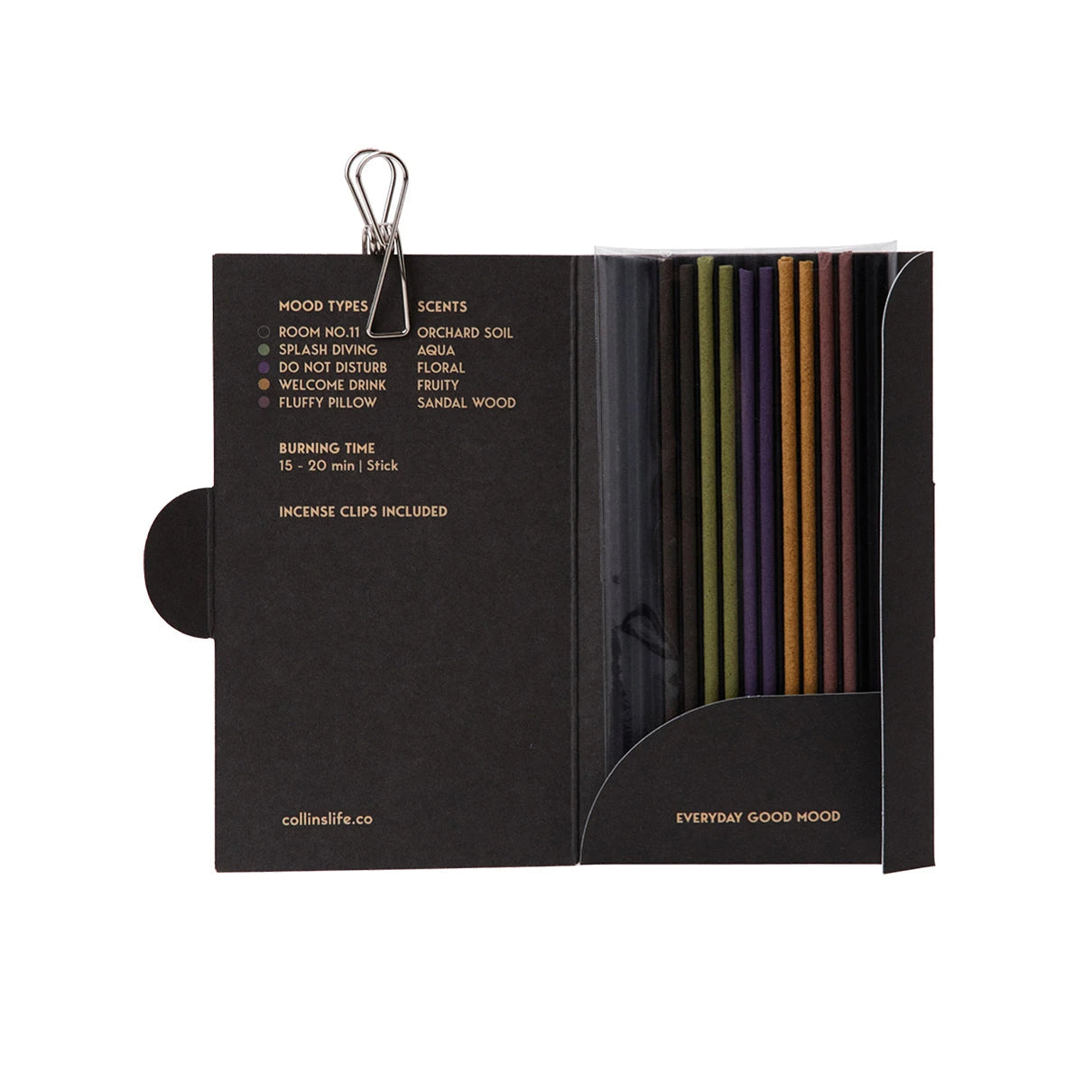 Collins Natural Incense Sticks - 5 Scents