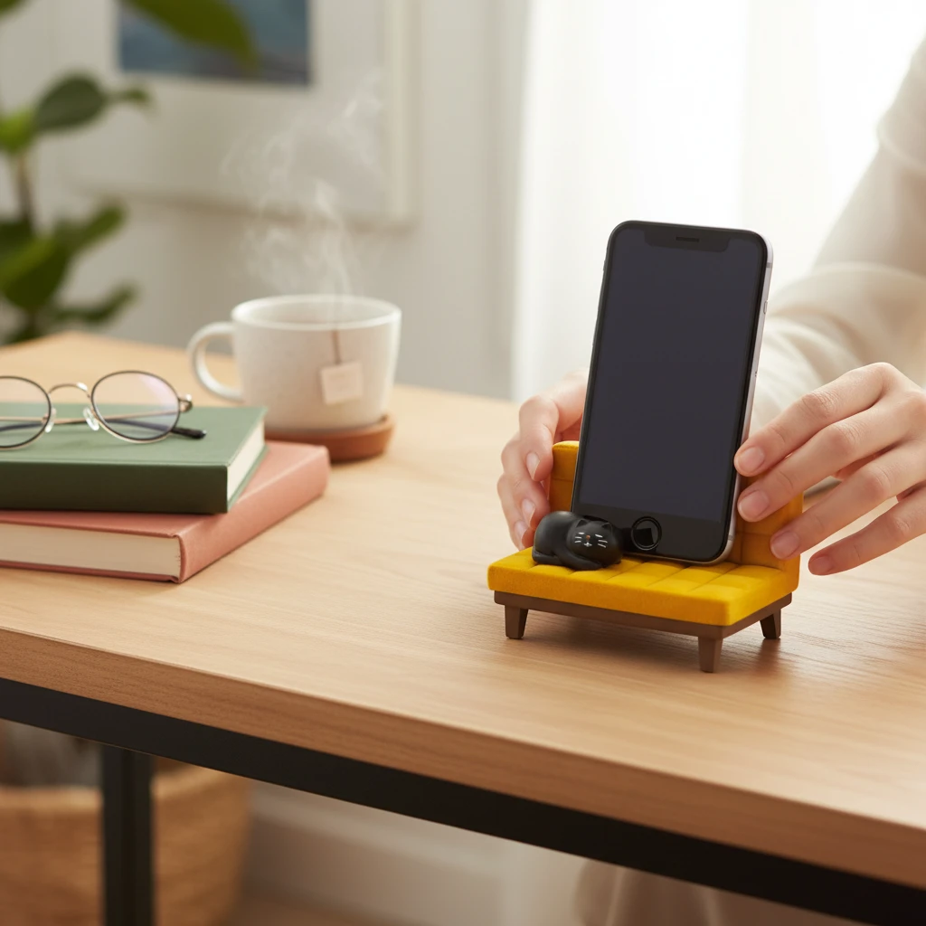 Decole Phone Stand - Kitten Sofa
