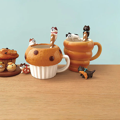 Decole Concombre Yamaneko Cat Bakery Mug - Cornet