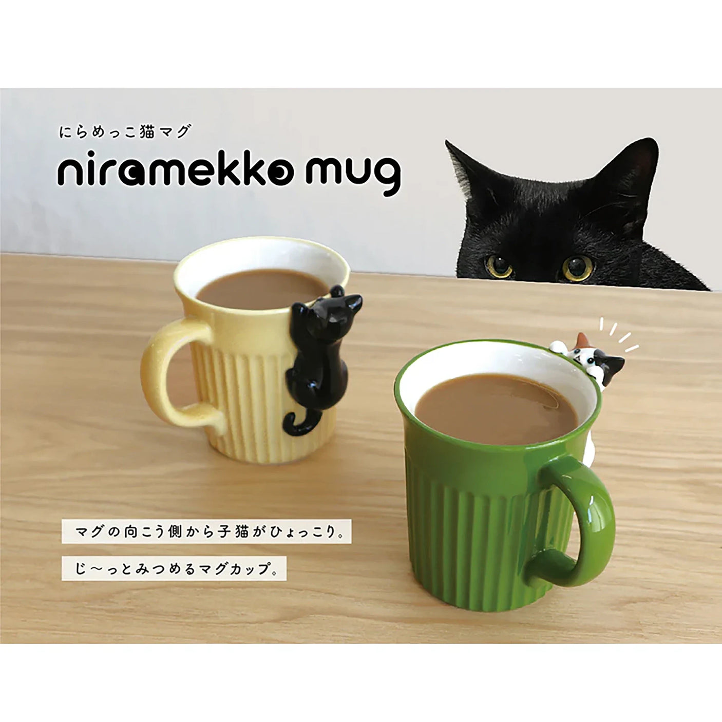 Decole Hanging Black Cat Mug