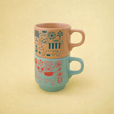 Decole Stackable Mug - Universe Cat