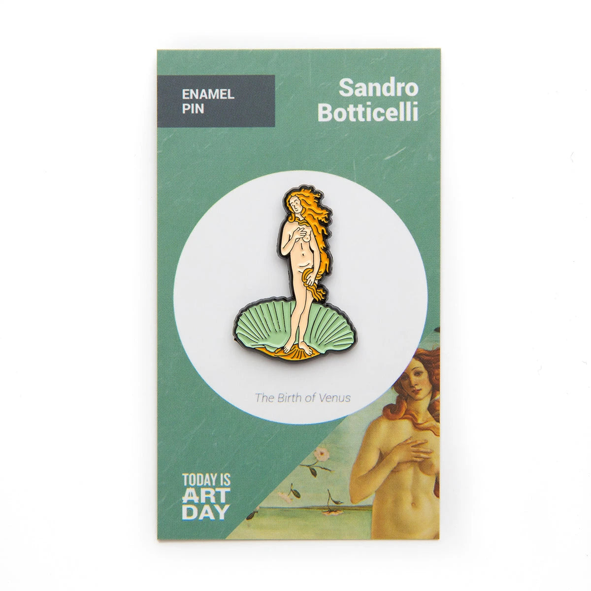 Enamel Pin Art - Botticelli Birth of Venus
