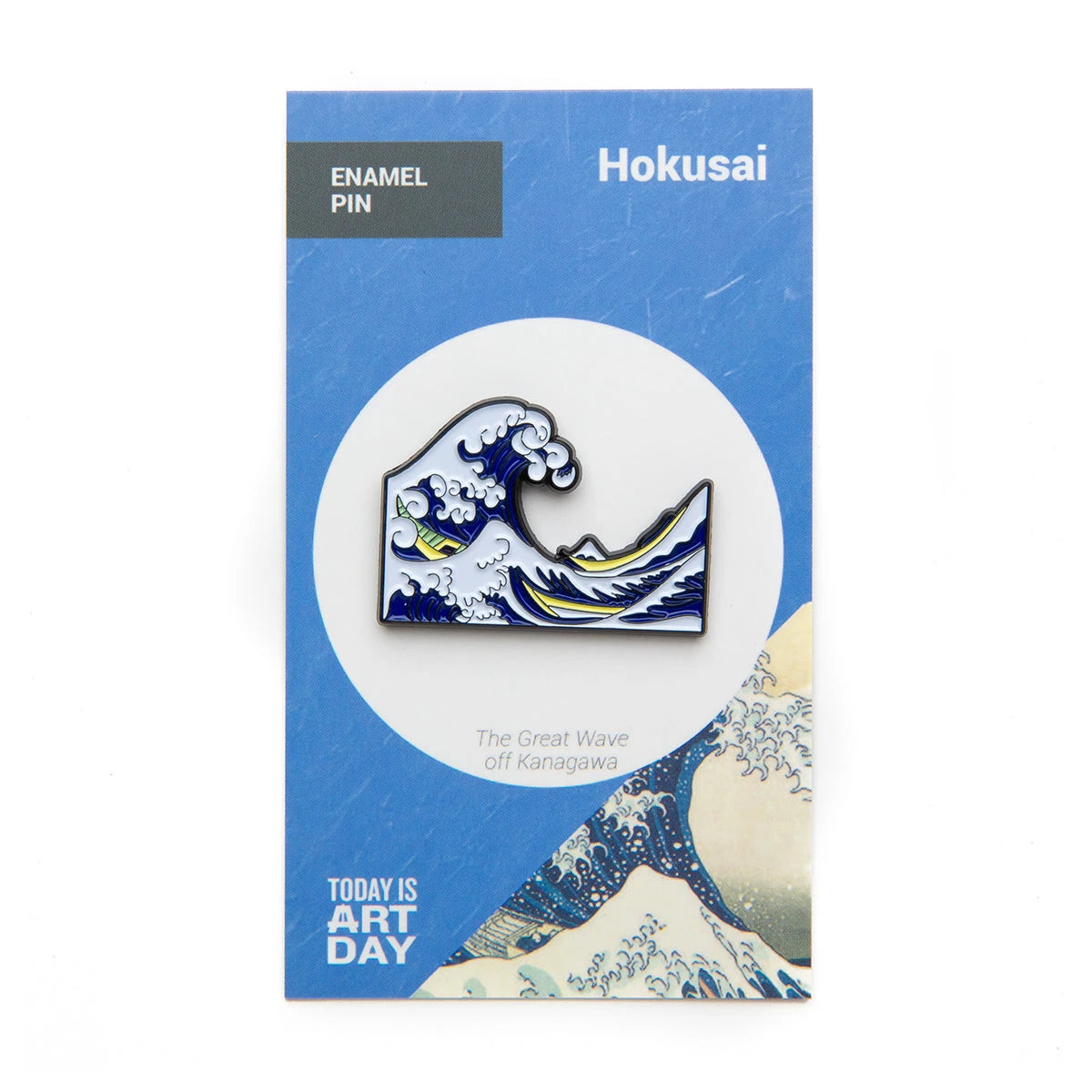 Enamel Pin Art - Hokusai Great Wave