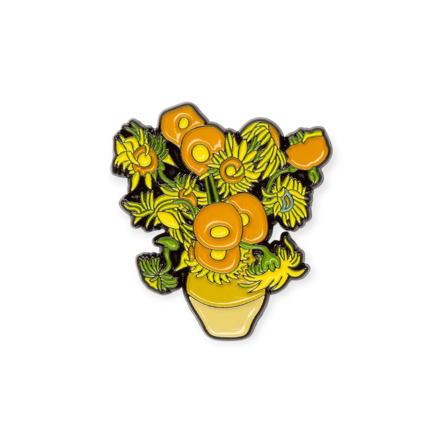 Enamel Pin Art - Vincent van Gogh Sunflowers