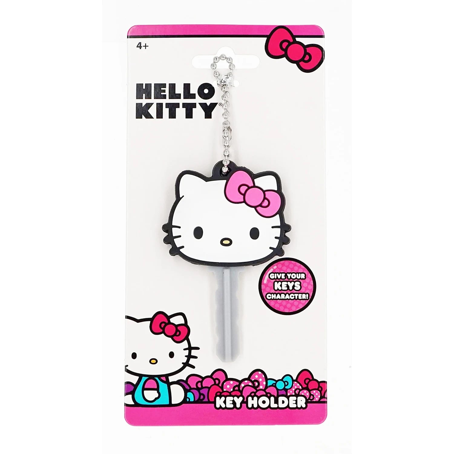 Hello Kitty Rubber Key Cover - Pink Bow