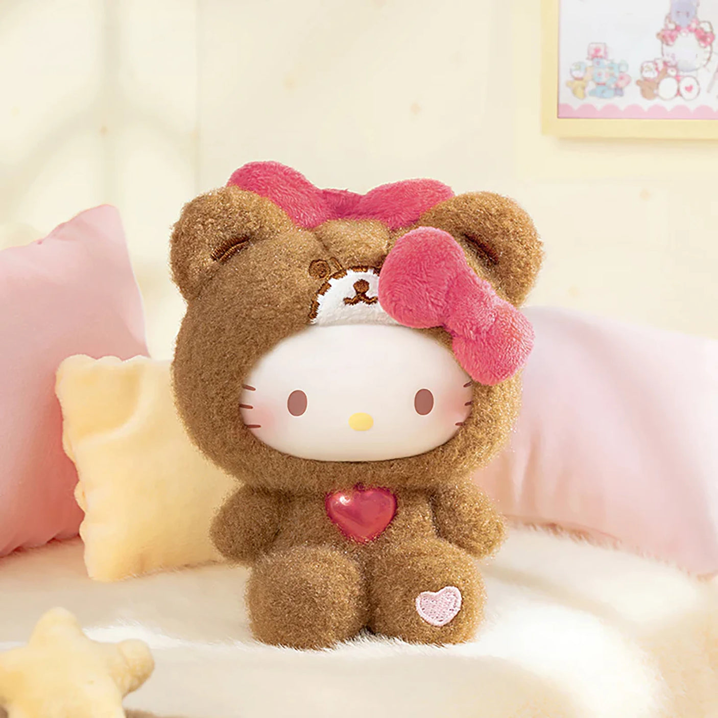 Hello Kitty Teddy Pajamas Plush Pendant - Blind Box
