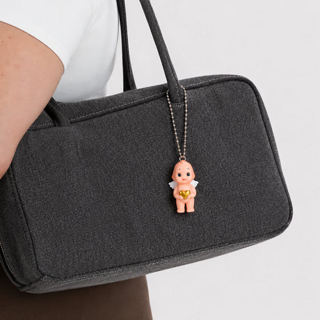 Kewpie Gold Heart Keychain