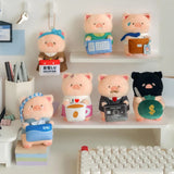 LuLu The Piggy Office My Workplace Partners - Monitor Plush Keychain Blind Box