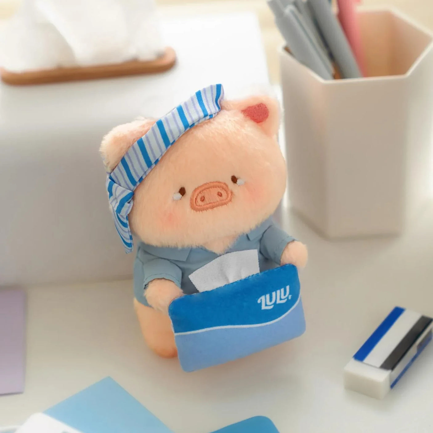 LuLu The Piggy Office My Workplace Partners - Monitor Plush Keychain Blind Box