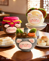 LuLu The Piggy - Dim Sum Food Hunter Keychain Blind Box featuring piggy figures dressed as dim sum items by LuLu The Piggy