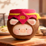 LuLu The Piggy - Dim Sum Food Hunter Keychain Blind Box featuring a plush piggy in a brown jar costume with red and yellow accents by LuLu The Piggy