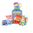 LuLu The Piggy - Fitness Club Blind Box flocked figures in colorful workout outfits with gym accessories by LuLu The Piggy
