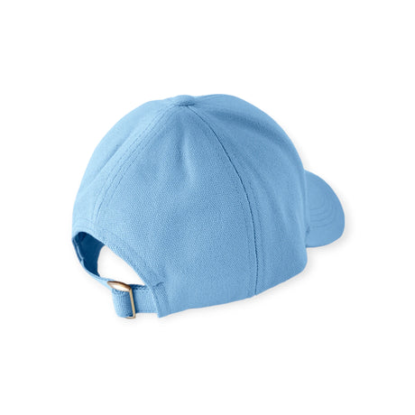 Rear view of light blue Miffy Bunny Cap showing adjustable strap and fabric texture gallery position 1