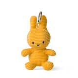 A 10cm plush Miffy Keychain in yellow featuring a delightful corduroy texture and black embroidered facial details.