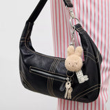 Miffy Fluffy Keychain - Beige