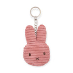 Miffy Flat Corduroy Keychain - Dusty Rose