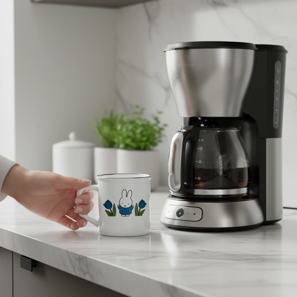 Miffy Ceramic Mug - Blue Tulip