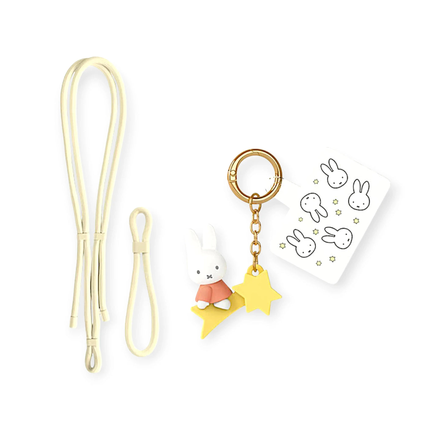 Miffy Pastel Phone Lanyard - Yellow Star