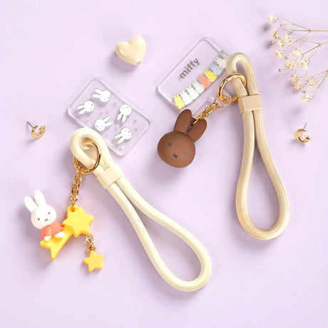 Miffy Pastel Phone Lanyard - Yellow Star