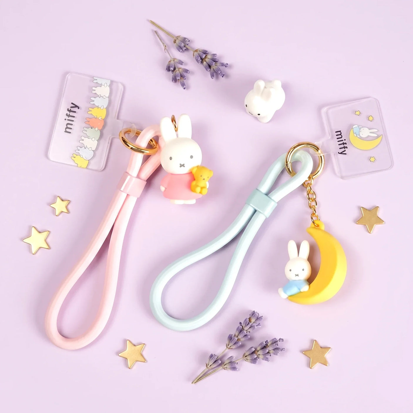 Miffy Pastel Phone Lanyard - Pink Teddy