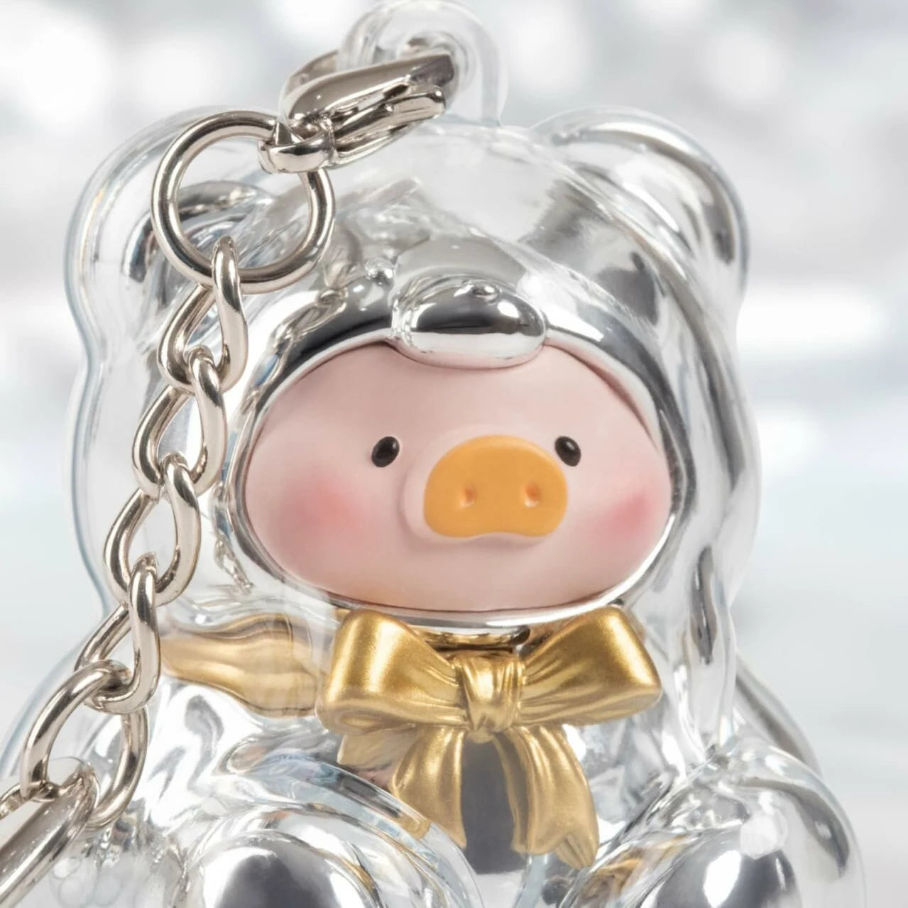 LuLu the Piggy - Mini Teddy Keychain Case