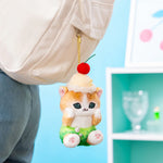Mofusand Diner Plush Keychain - Cream Soda Nyan
