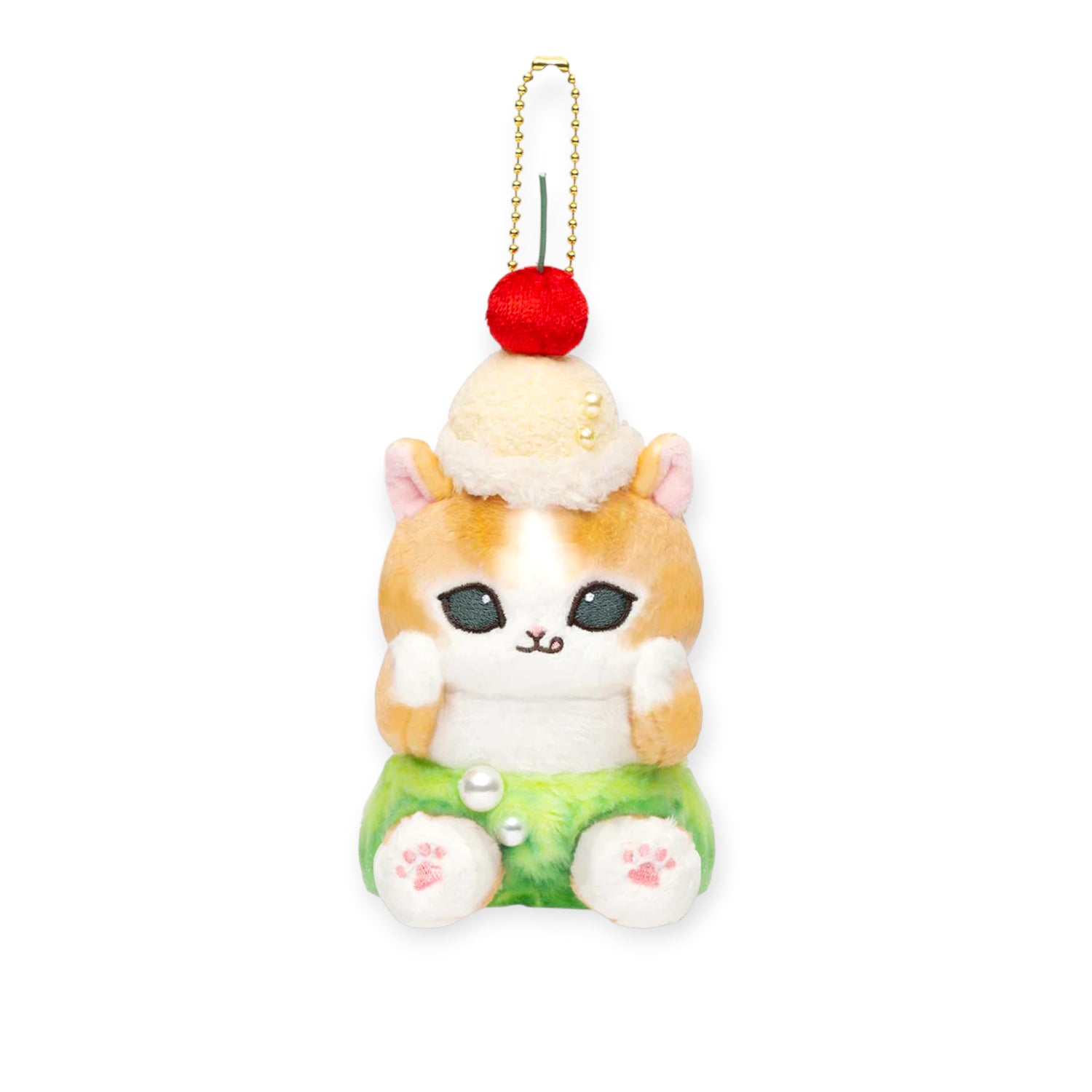 Mofusand Diner Plush Keychain - Cream Soda Nyan