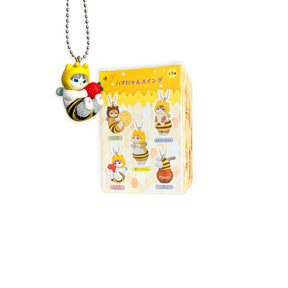 Bumblebee keychain blind box package with hanging character keychain