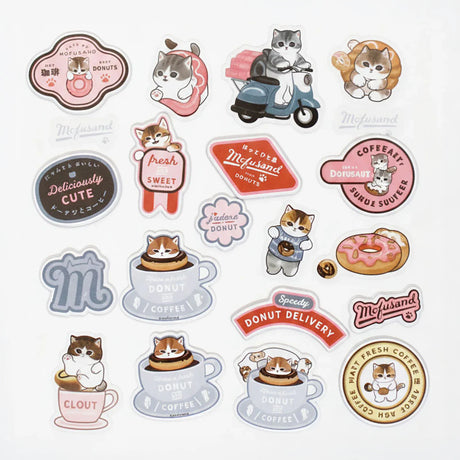 Mofusand Diner Series - Premium Sticker Set
