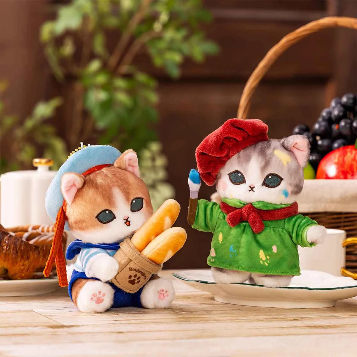 Mofusand Plush Keychain - Parisian Nyan